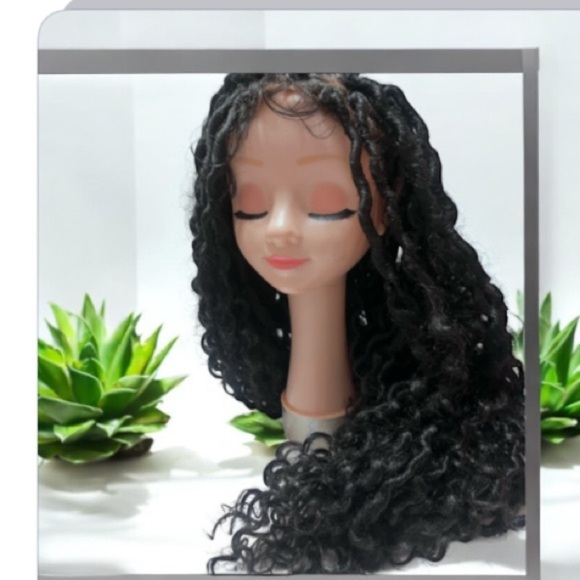 Full Lace Braided Wig Synthetic Knotless Box Goddess Faux Locs Braided Wig - Picture 5 of 12